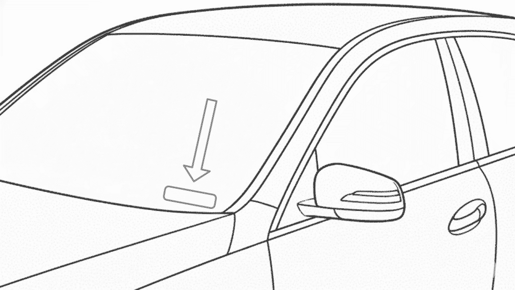 VIN location on windshield